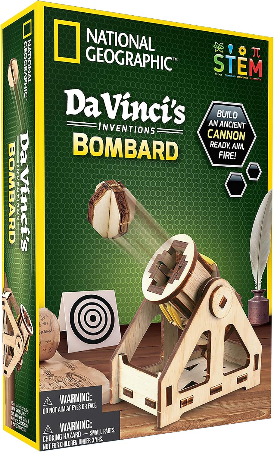 NATIONAL GEOGRAPHIC Construction Model Kit, Build Your Own Wooden Model of The Original Bombard