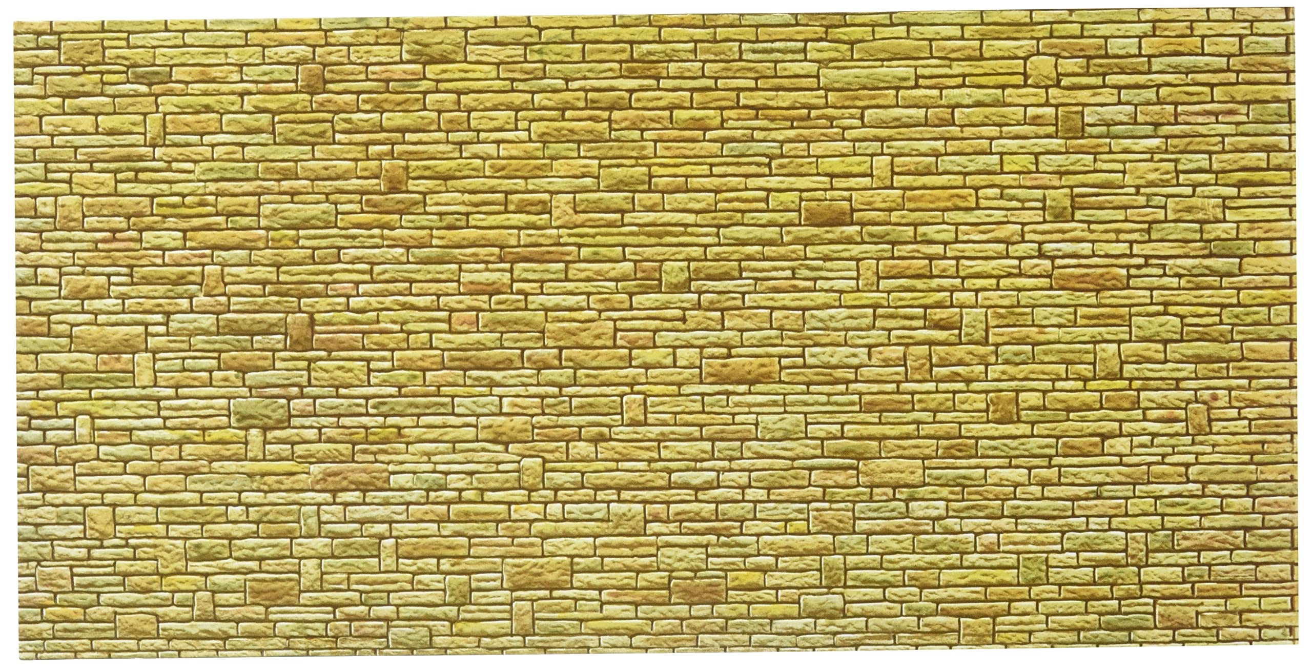Faller 170604 - Wall Panel „ Sand Stone “, Grün-gelb-braun