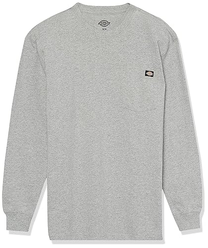 Dickies mens Big Tall Long-Sleeve Heavyweight Crew-Neck T-Shirt