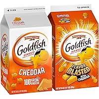 Pepperidge Farm Goldfish Cheddar & Flavor Blasted Xtra Cheddar Crackers, 30 oz. Cartons, 2-count Box