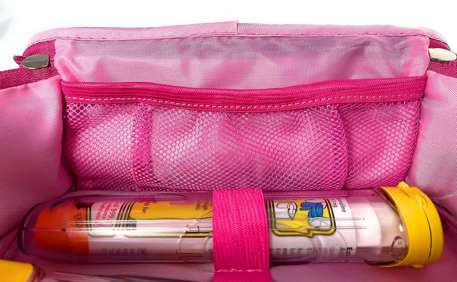 ICE Medical Pink Midi Epipen Syringe Asthma Medication Case/Bag - Allergies, Diabetes, Inhalers, Syringes, Insulin etc - Image 5