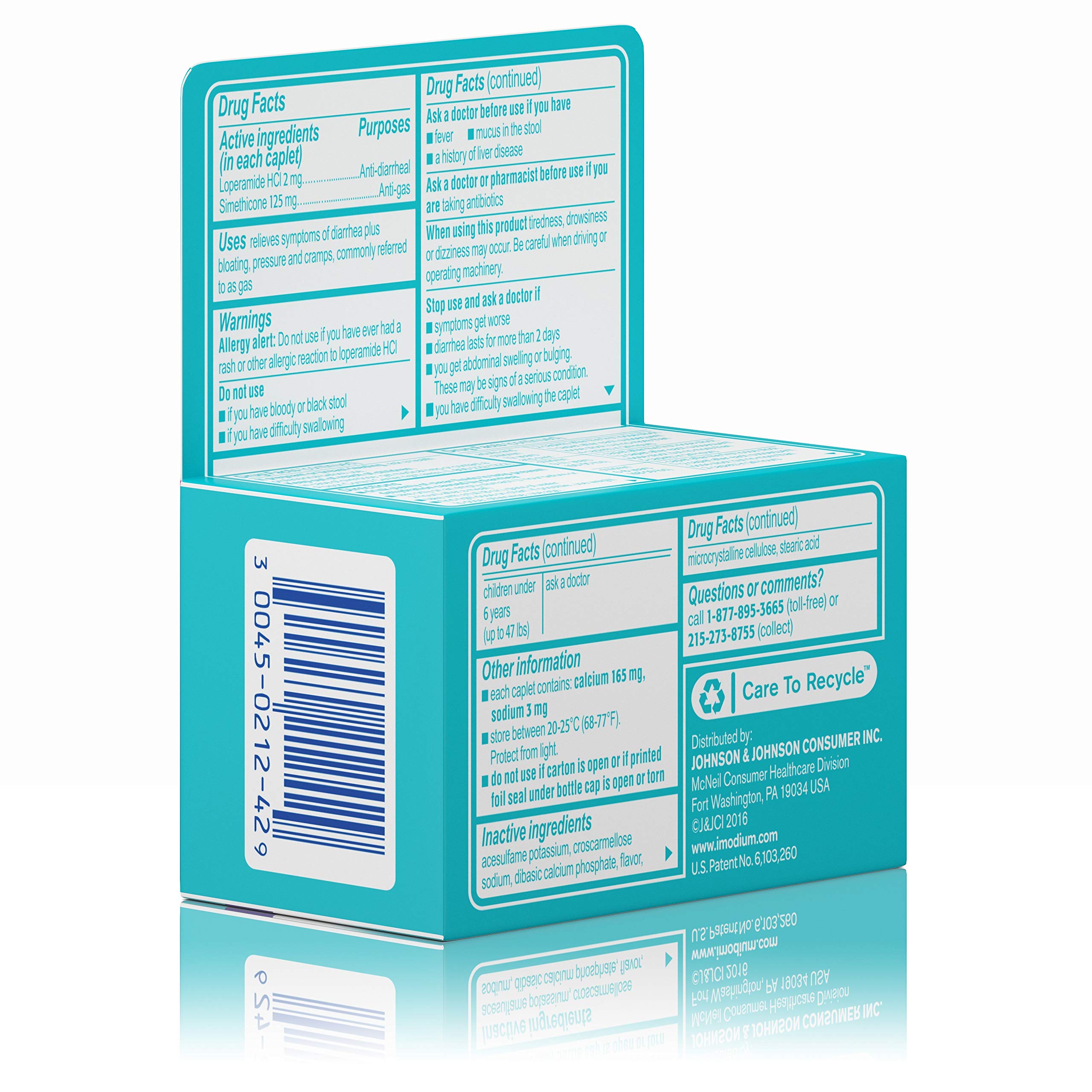 Imodium MultiSymptom Relief AntiDiarrheal Caplets