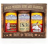 SuckleBusters Texas BBQ Rubs 3-Pack Gift Box - 1836 for Beef, Clucker Dust for Chicken, Hog Waller for Pork - Perfect for BBQ Lovers
