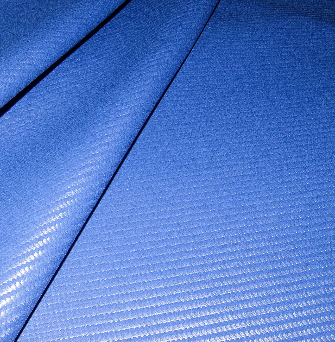 Carbon Fiber Vinyl Material, Racy Blue, 54" Sold By The Yard - Shipped from The USA!