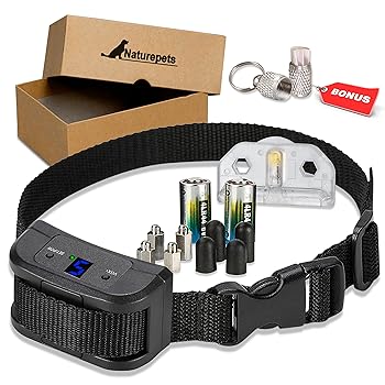 UPDATED Smart No Bark Collar By Naturepets 4 Differnt Vibration Training & 6 Different Shock levels for Medium Large or Small Dogs 18-120 Pound Dogs