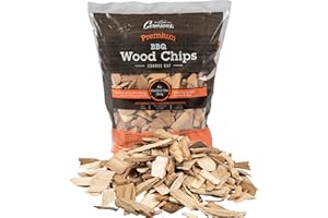 Camerons All Natural Pecan Wood Chips for Smoker - 260 Cu. In. Bag, Approx 2 Pounds- Kiln Dried Coarse Cut BBQ Grill Wood Chips for Smoking Meats - Barbecue Smoker Accessories - Grilling Gifts for Men