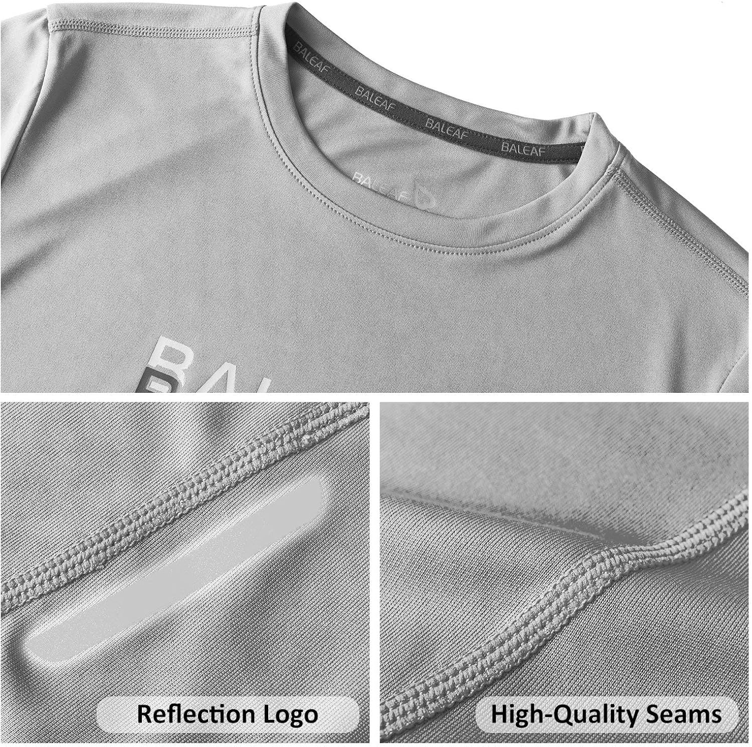 BALEAF Boys UPF 50+ Shirts Long Sleeve Hiking Fishing Quick Dry Sun Protection Shirts Rash Guard Youth Age 6-18: Clothing
