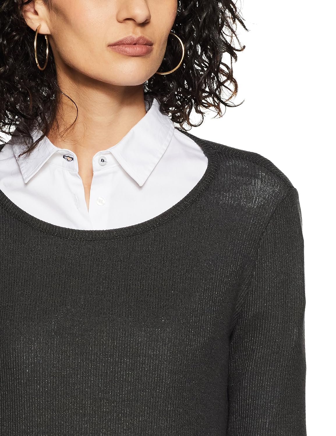 forever 21 women's body blouse rayon pullover