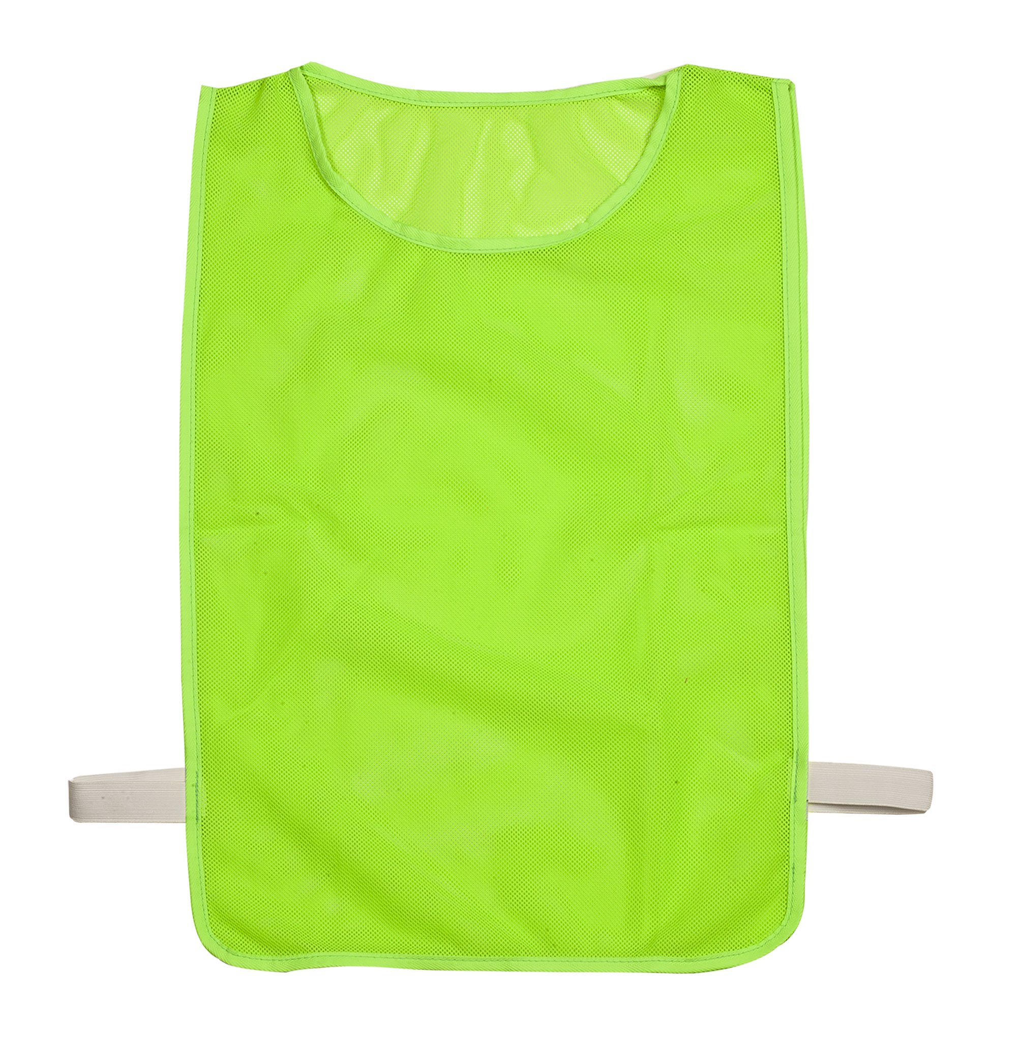 Champion Sports Deluxe Pinnies (12 Pack), Neon Green, One Size