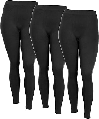 women's plus fleece lined leggings