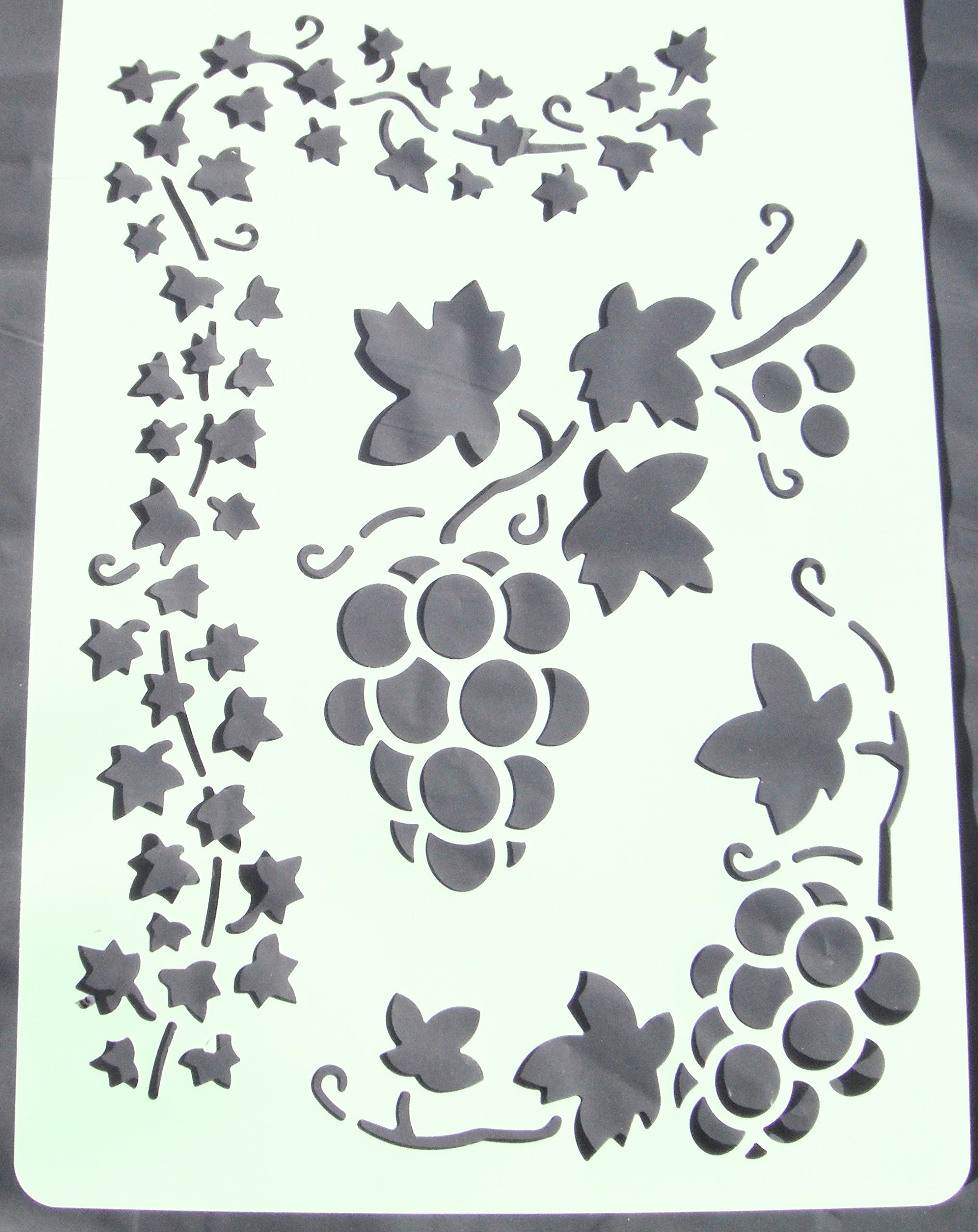 Wall Stencil with Stencil Brush No.5