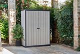 Keter 228430 High Store Vertical Outdoor Storage Shed Compact Space Saving view 4
