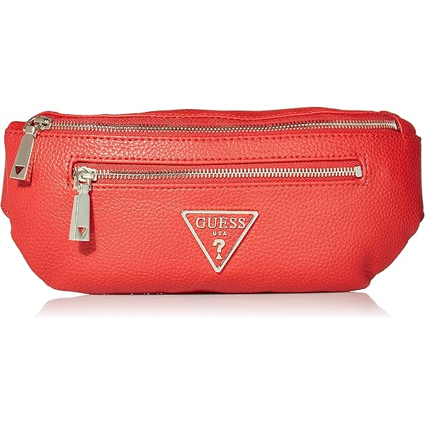 guess red fanny pack