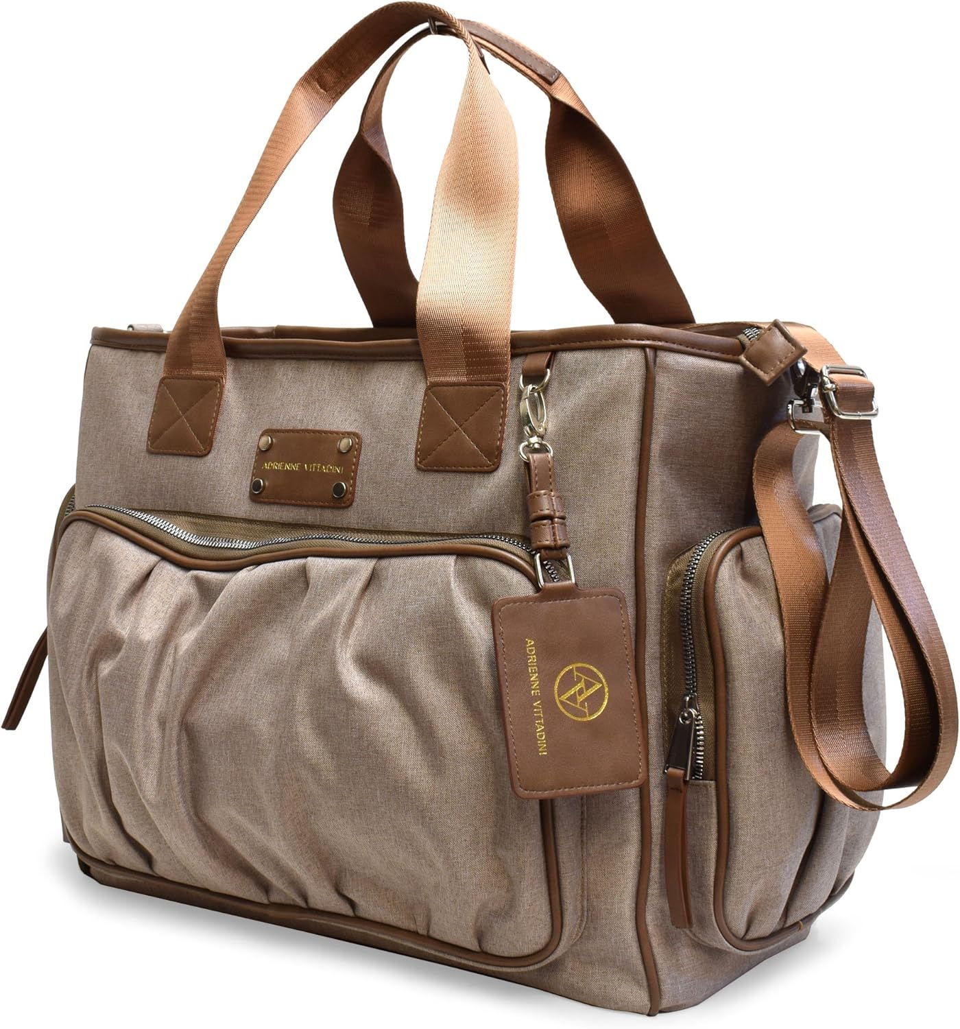 Adrienne Vittadini Nylon 15" Laptop Travel Tote (TwoTone