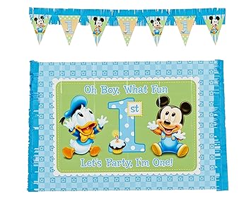 Baby Mickey Mouse 1st Birthday High Chair Decoration Kit Amazon