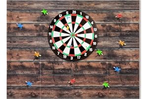 Windkream Extended Length Dart Board Wall Protectors for Professional Darts, 47'' x 35'' x 0.5 Thick Dartboard Surround Backing Felt Wall with Removable Adhesive Tabs