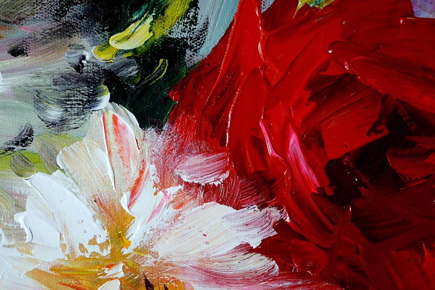 Acryl Spachteltechnik Blumen Blume Malen