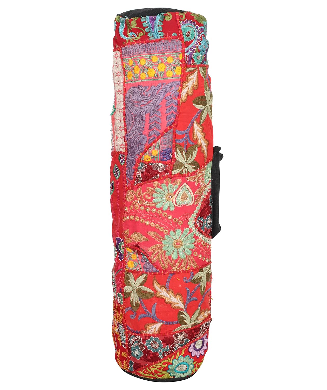 Toran Handmade Yoga Mat BagBeautiful with Functional Pockets, Inside