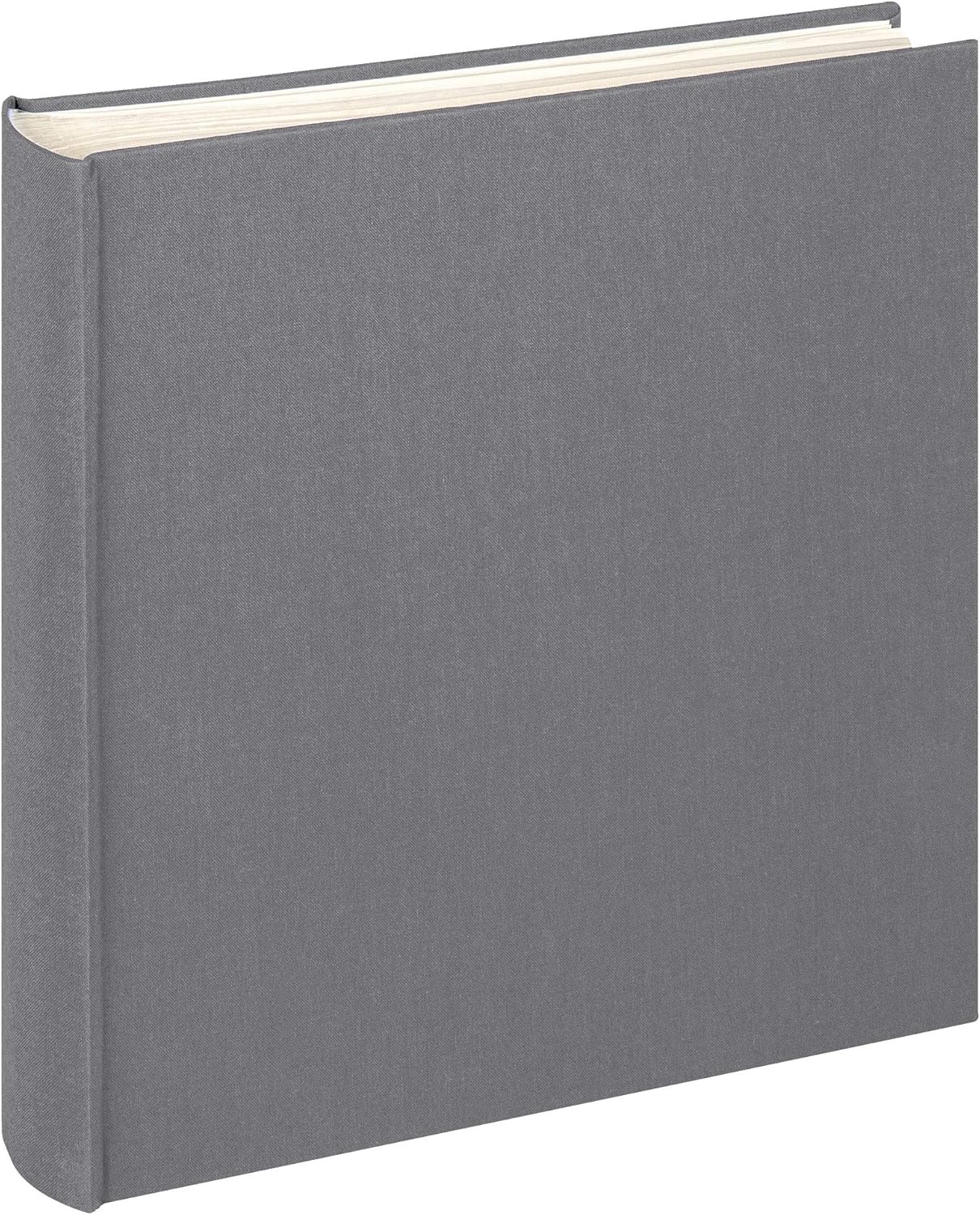 walther Design Photo Album Anthracite-Dark Grey 30 x 30 cm Linen, Cloth FA-508-T, Charcoal
