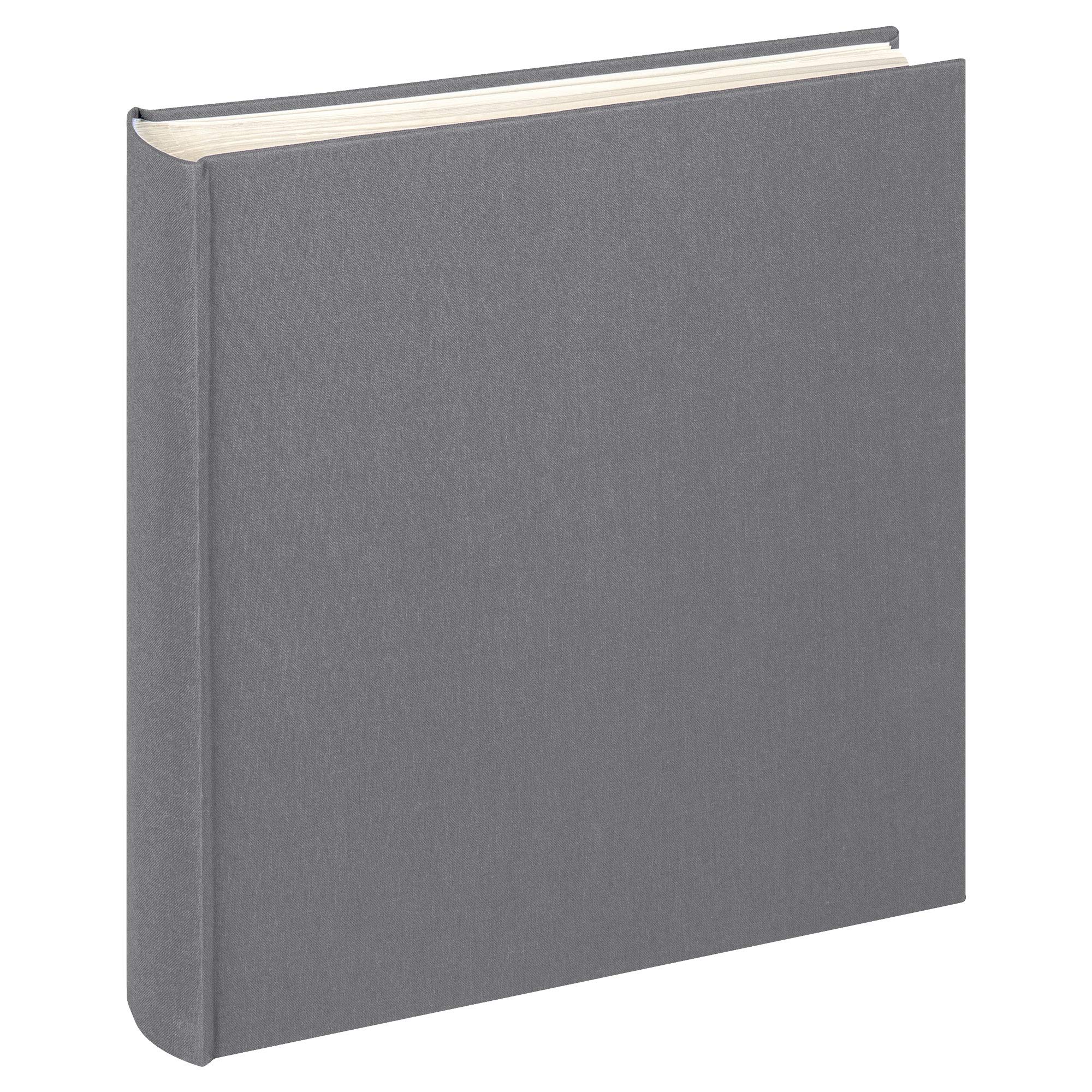 walther Design Photo Album Anthracite-Dark Grey 30 x 30 cm Linen, Cloth FA-508-T