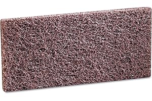 3M Doodlebug Brown Scrub 'N Strip Pad 8541, 4.625 in x 10 in, 5/Box, 4 Boxes/Case