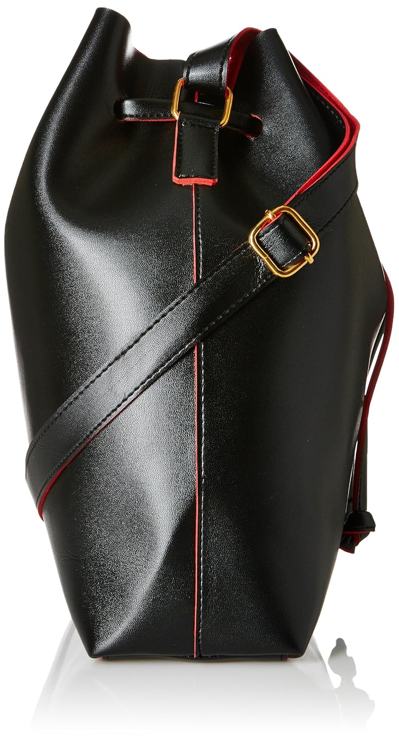 kanvas katha women's sling bag (black)