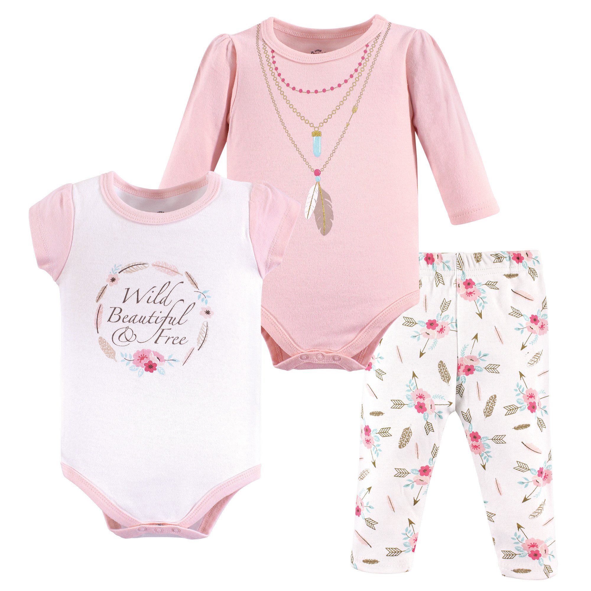 Little Treasure Unisex Baby Cotton Bodysuit and Pant Set