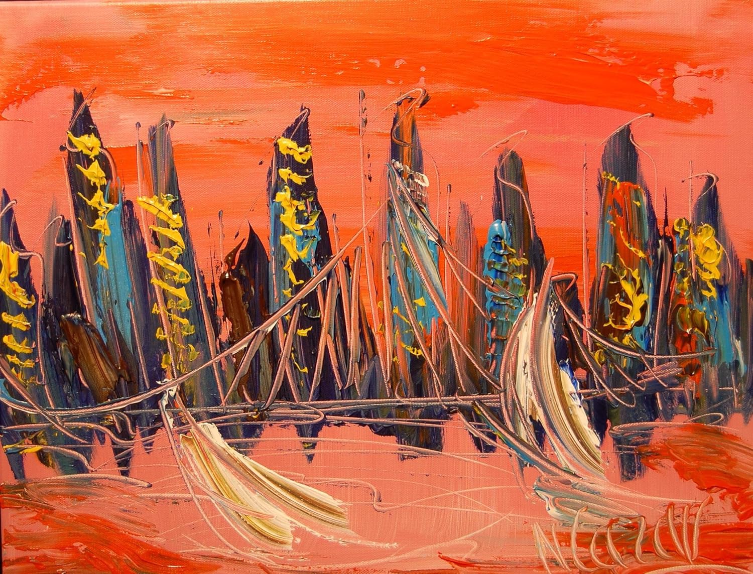 Canvas Abstract Art for Sale By Artist Mark Kazav Ready