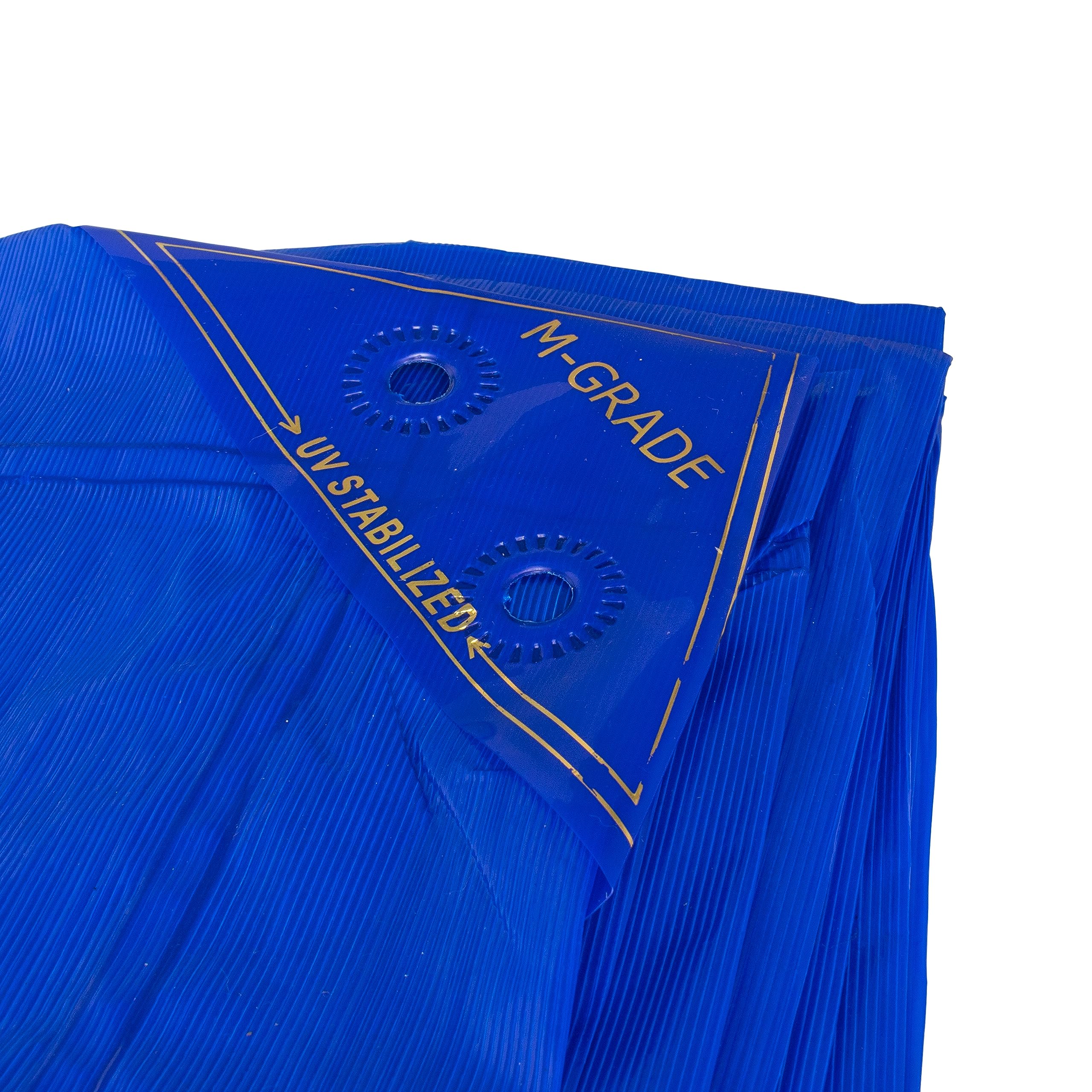 impact resistant LLDPE waterproof tarpaulin/ground sheet high tensile strength in IMPERIAL BLUE premium Linear Low-Density Polyethylene (2m x3m)