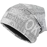 ZLYC Cotton Thin Slouchy Beanie Hat for Men Women Fashion Soft Stretch Knit Skull Cap