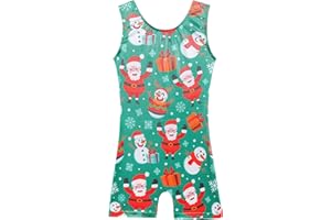 BAOHULU Gymnastics Leotards for Girls Kids Sparkle Tank Biketards with Shorts Dance Outfit