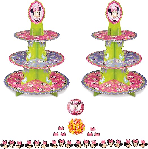 Amazon Com Wilton Minnie Mouse Cupcake Decorating Kit 6 Piece