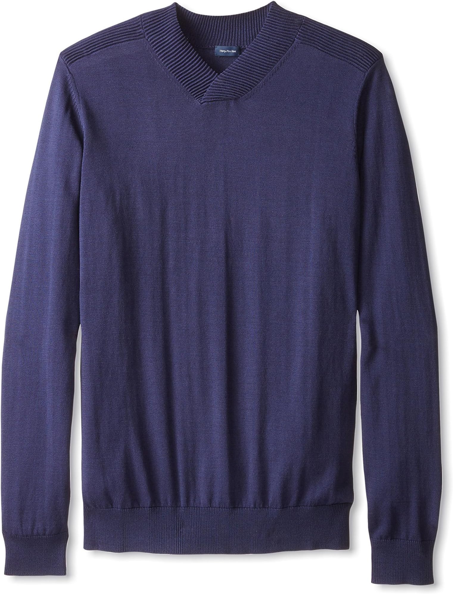Thirty Five Kent Men's Silk/Cotton Ottoman Crossover V-Neck