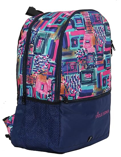 POLESTAR Hero Polyester 32 L Printed Casual Backpack (Navy Blue)