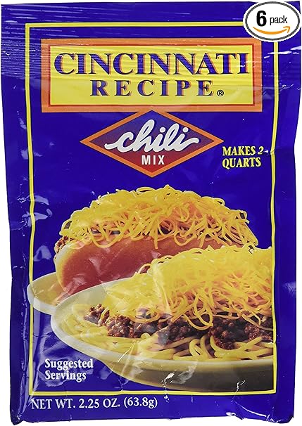 Amazon Com 6 Pack Cincinnati Chili Mix Packets Marinades And Seasoning Mixes Grocery Gourmet Food