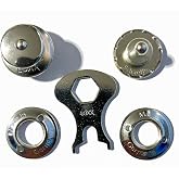 Loxx Fastener Set for Canvas Boat Covers, Golf cart Covers and More Nickel