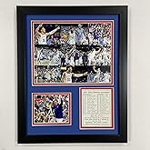 Legends Never Die, Inc. Kansas Jayhawks | 2021-2022 National Champions | 12"x15" Framed Photo Collage (Mosaic)