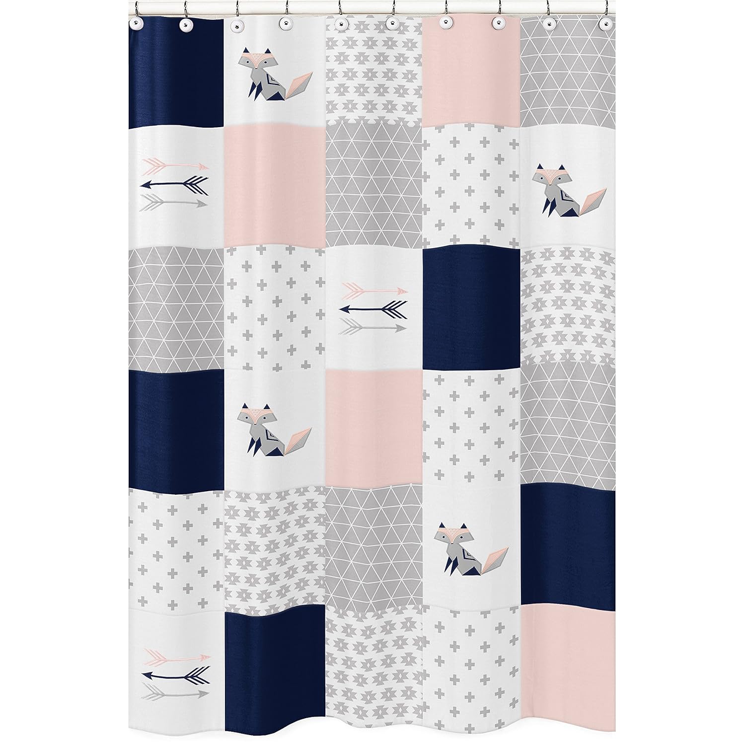 Amazon Com Sweet Jojo Designs Navy Blue Pink And Grey