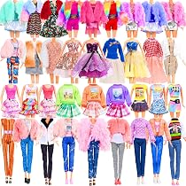 Amazon.com: 28Pcs Doll Clothes and Accessories, Including Winter ...