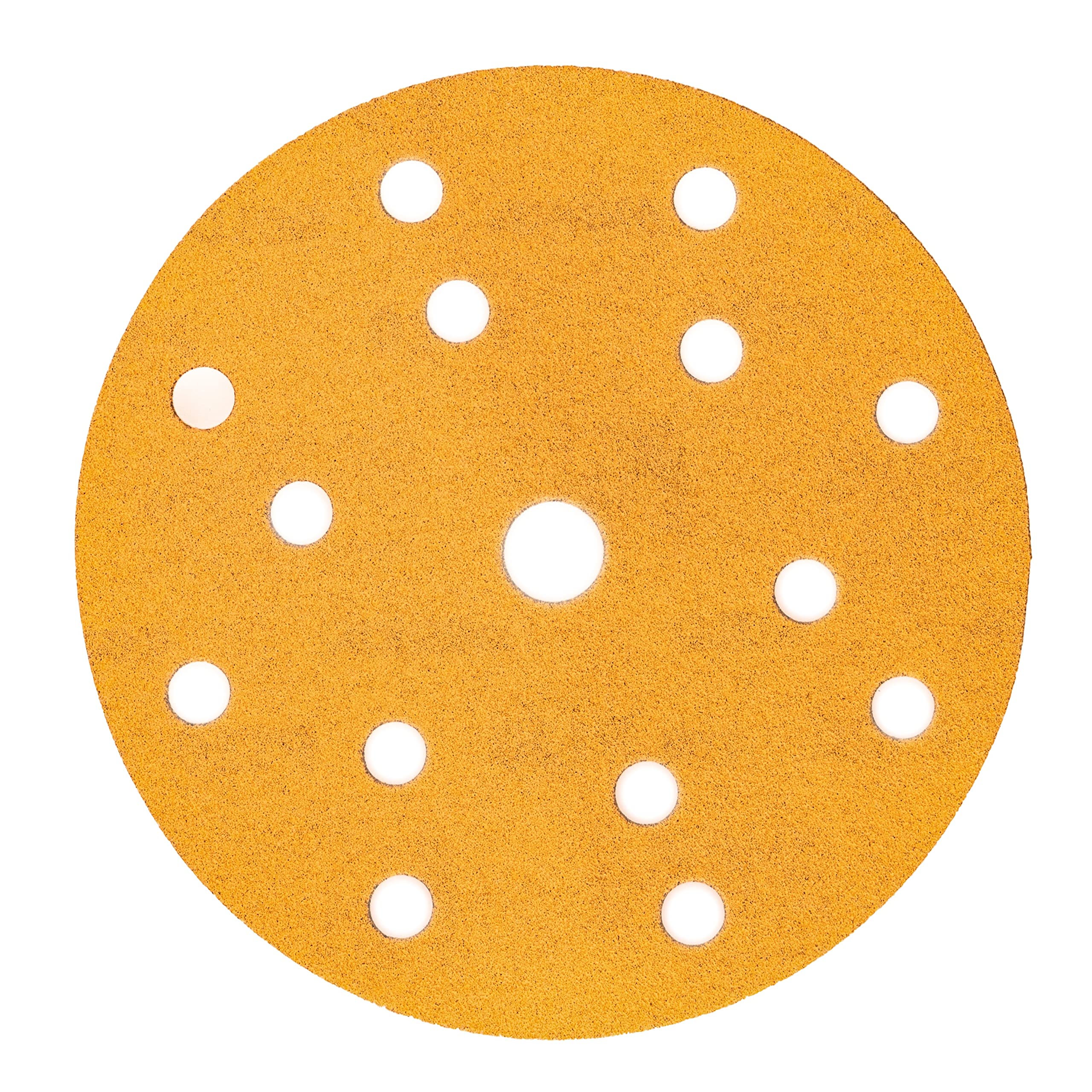 Mirka Gold Universal Sanding Paper Ø 150mm Sanding discs Grip 15-hole, grit P60, 50 pcs / For sanding plaster, filler, chipboard, wood, varnish