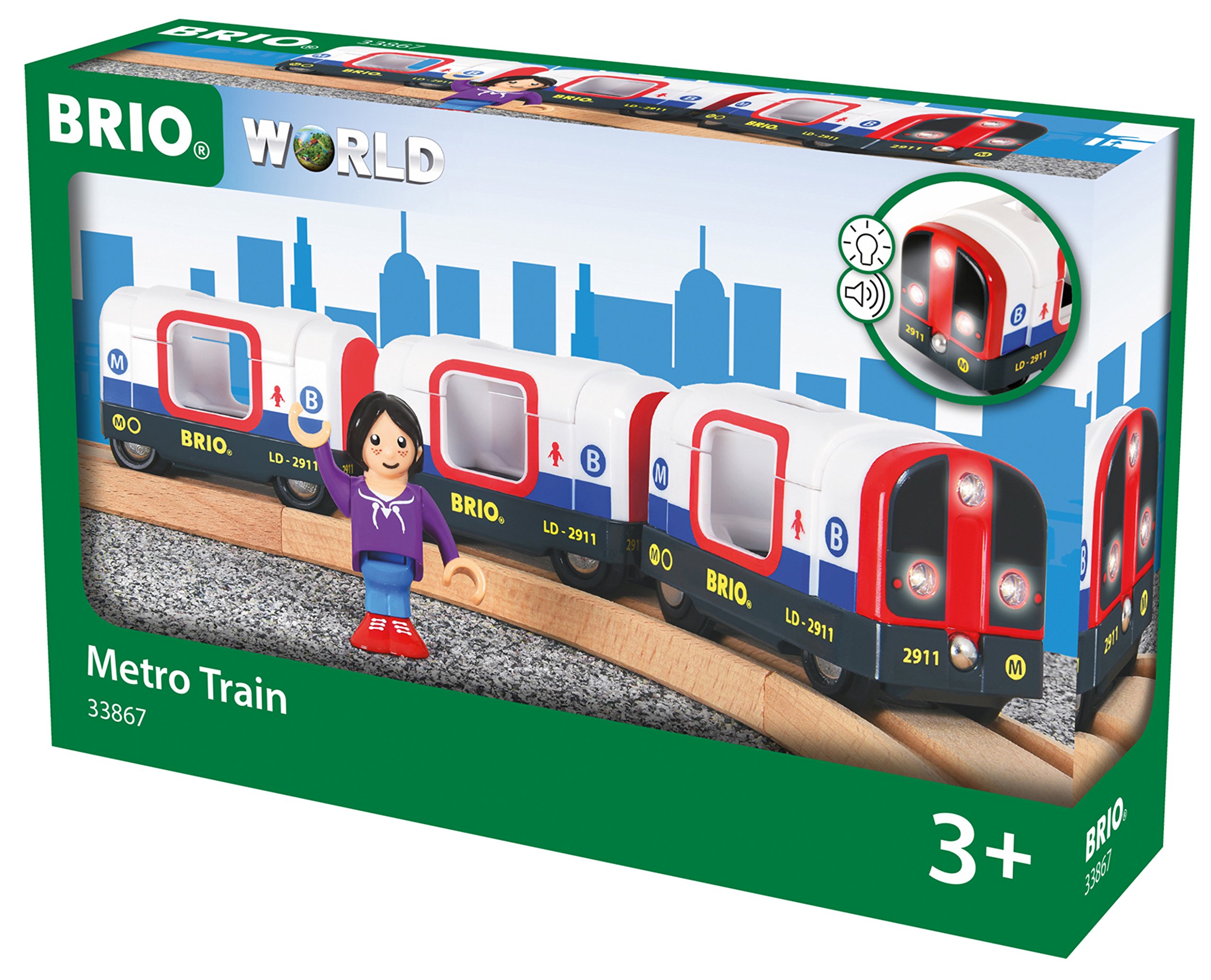 brio metro train and tunnel