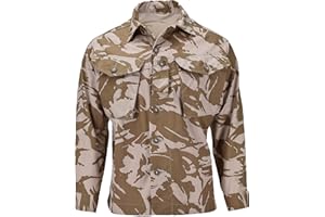 British Army Jacket Combat Tropical Desert Camouflage Shirts Men DPM Camo lightweight military surplus issue Men’s tactical