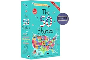 ULIXU Deversion Book Safe Storage Box with Real Pages Combination Lock and Key Lock Box Money Safe Book Storage Lock Boxes for Personal Items 9.3''x6.1''x2.3'' (Sates-Combo)