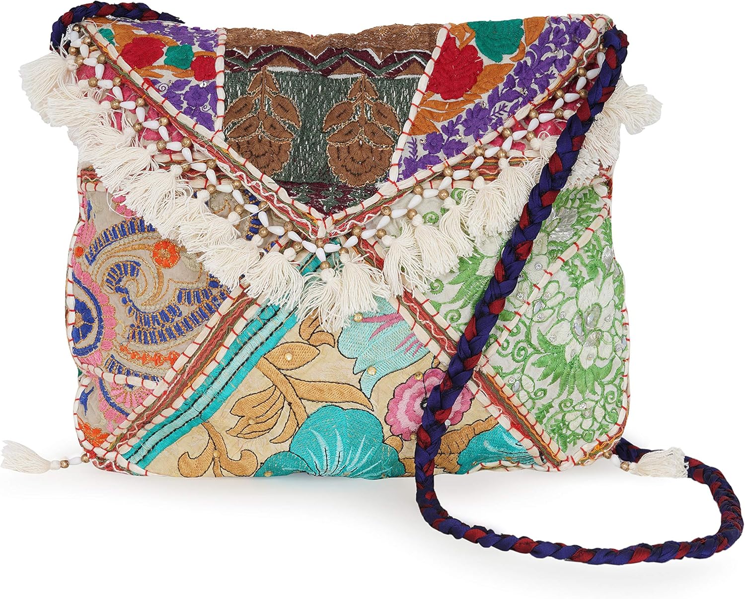 Hippy Boho Style Sling Cross Body Shoulder Messenger Bag Purse Premium Quality