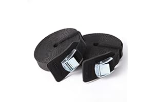 Boncas Sturdy 16-foot-by-1-inch Tie Down Strap Lashing Strap Cargo Tie-down Strap Padded Cam Lock Buckle 2 Pack
