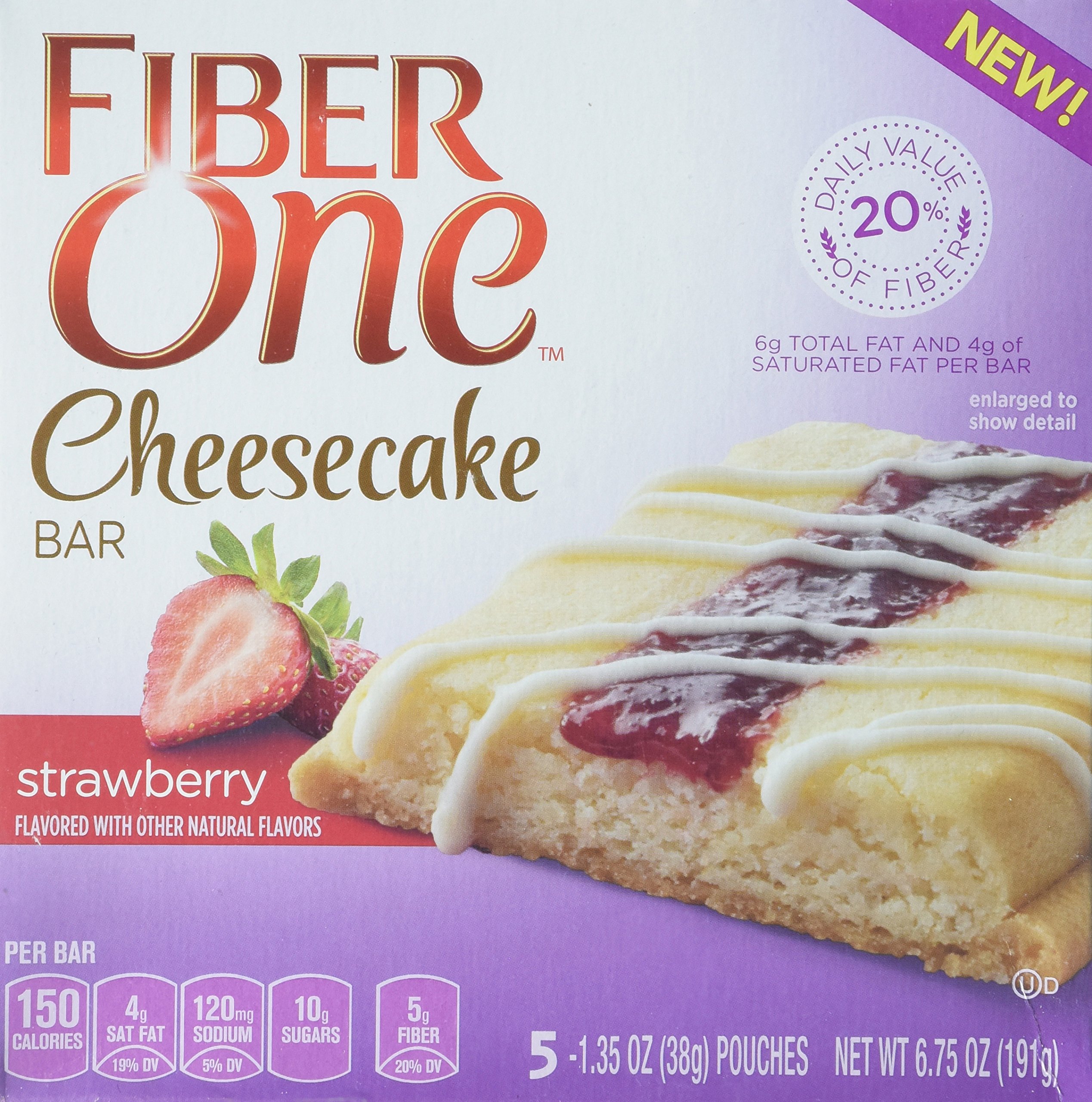 Fiber One Cheesecake Bars, Strawberry Cheesecake (Pack of 4) Buy