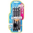 Paper Mate InkJoy Gel Retractable Pens, 0.7mm, Medium Point, Black Ink, 4-Count