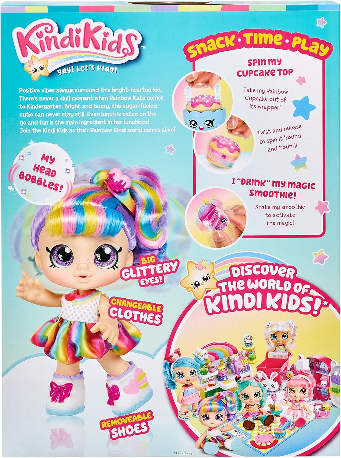 kindi kids rainbow kate doll