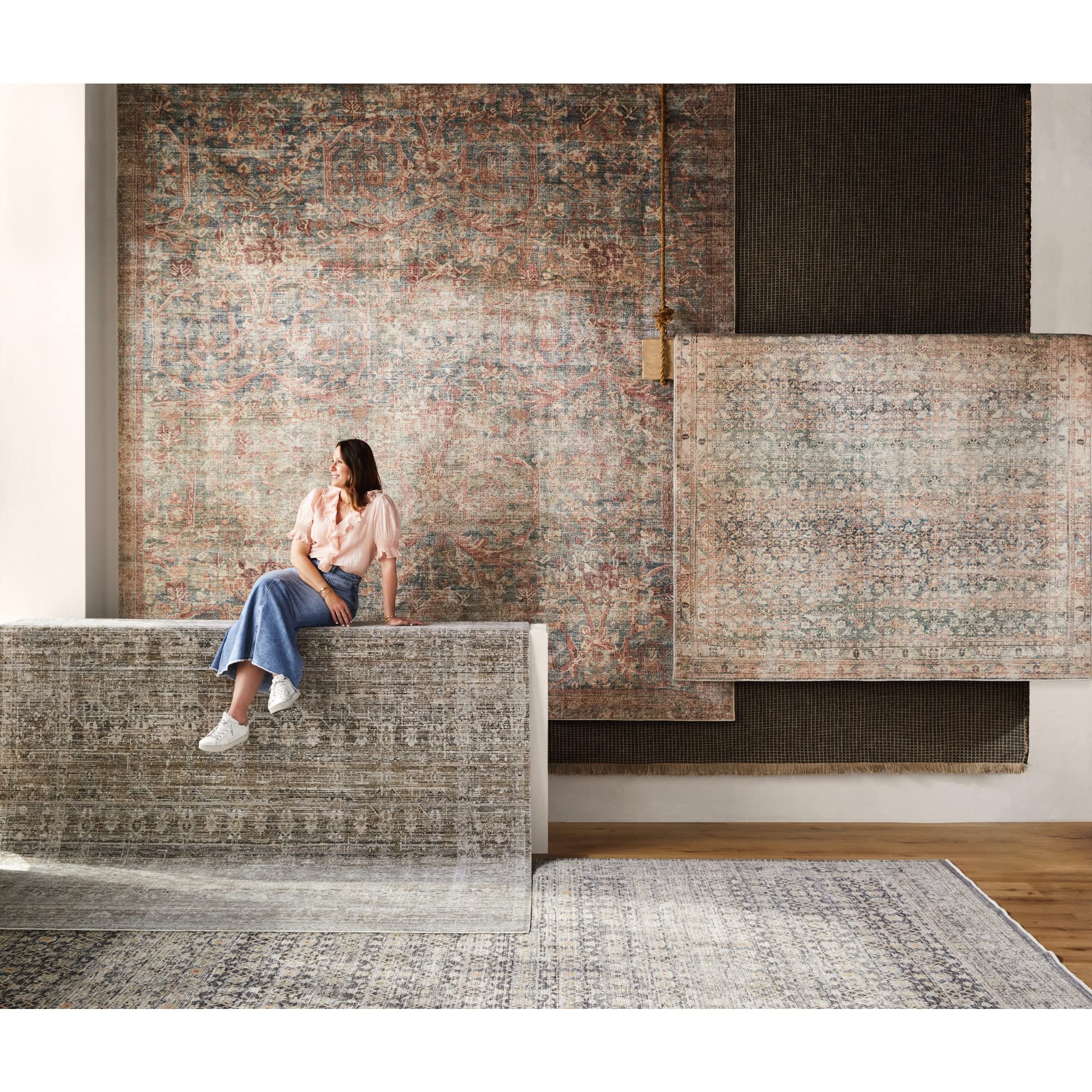 Photo 1 of Livabliss x Becki Owens Marlene Vintage Area Rug, 9'11" x 14', Beige/Multi, (10' x 14')