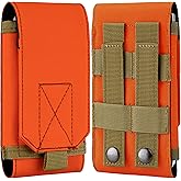 IronSeals Tactical Molle Phone Holster Pouch, Universal Belt Waist Bag for iPhone 17 Pro Max/17 Pro/17/16 Pro Max/15 Pro Max/14 Pro Max/13/12, Samsung S25 Ultra/S24/S23, Size L